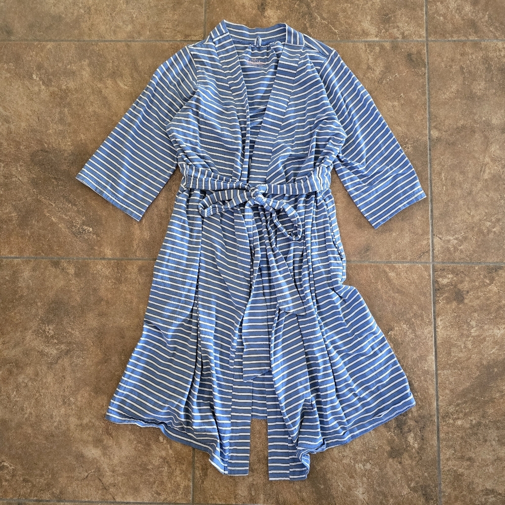 Blue Striped | BABY BE MINE | Long Sleeve Robe